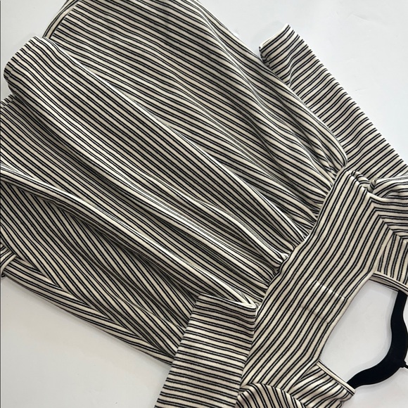 Vignette Black and White Striped Dress - Picture 5 of 9